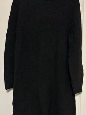 Dalia Black Crewneck Sweater Dress